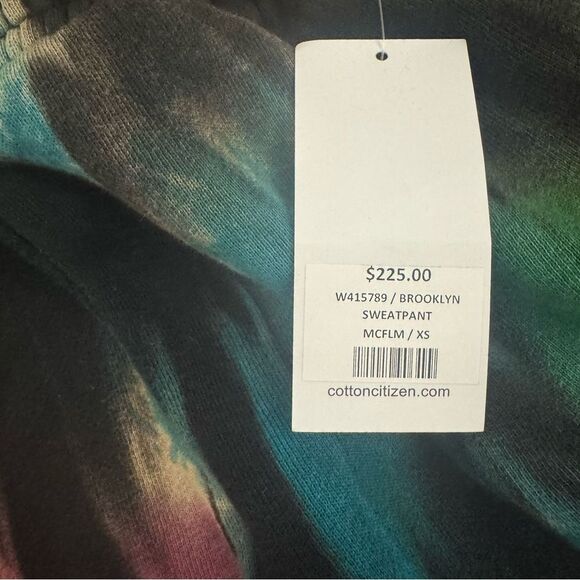 NWT Cotton Citizen Brooklyn Black Tie Dye Jogger Sweatpants-Size XS - Picture 11 of 14